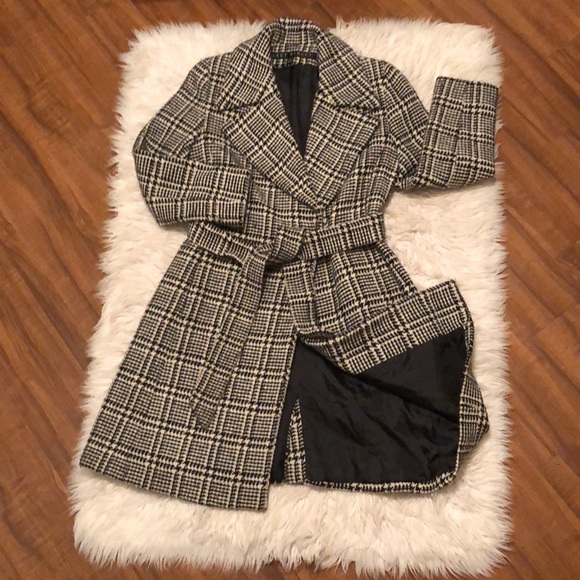 🖤 Herringbone Houndstooth Coat 🖤 - Picture 1 of 12